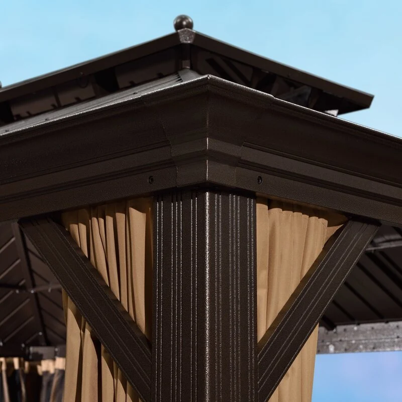 16 Ft. W x 12 FT. D Aluminum Patio Gazebo