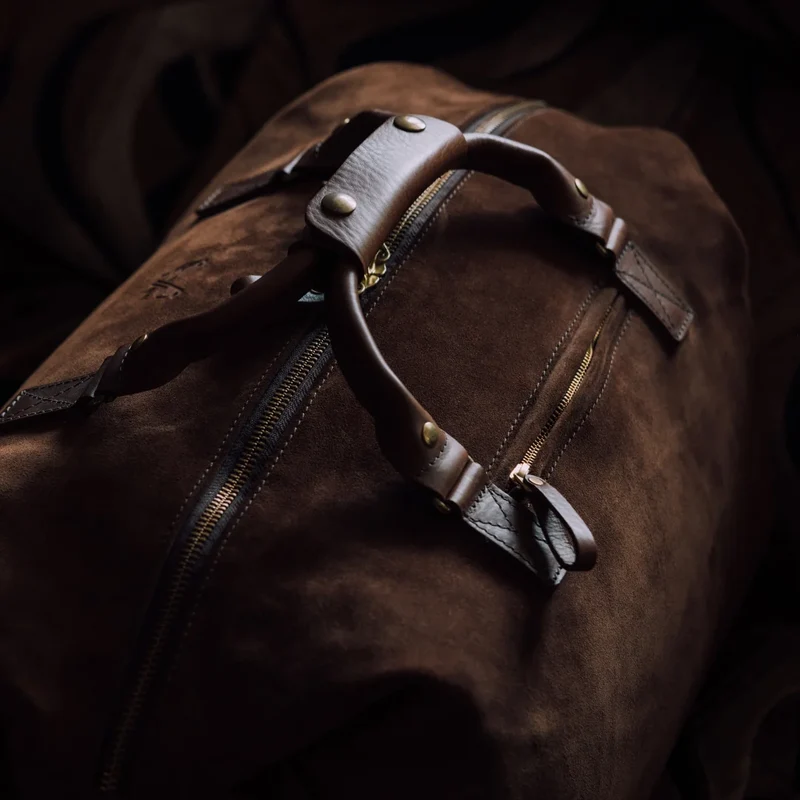 Suede Weekender - Tobacco Brown
