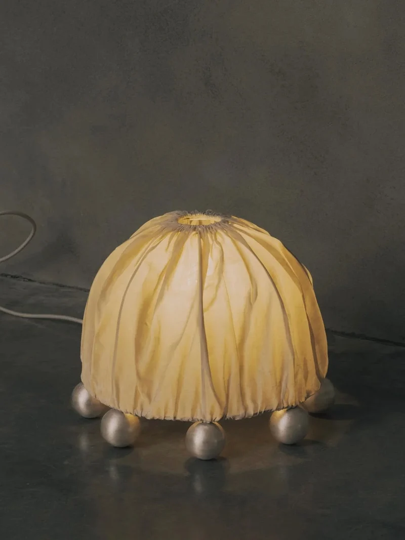 "ALTER" Table Lamp | Aluminium Beeswax Linen