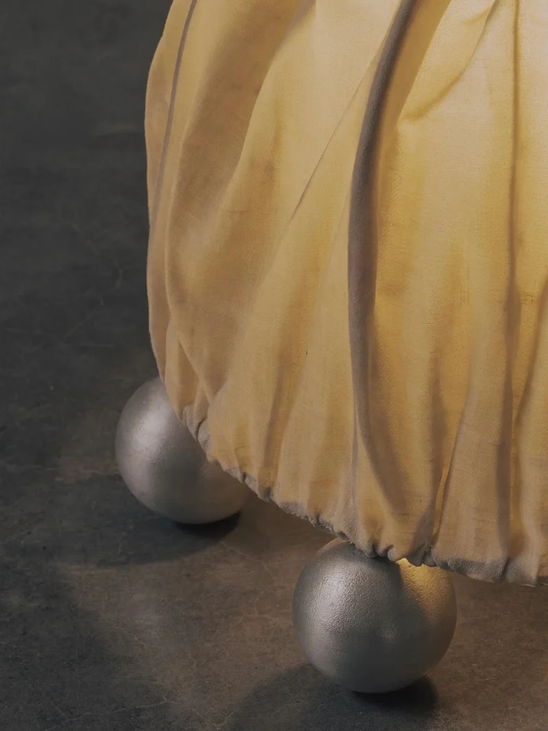 "ALTER" Table Lamp | Aluminium Beeswax Linen