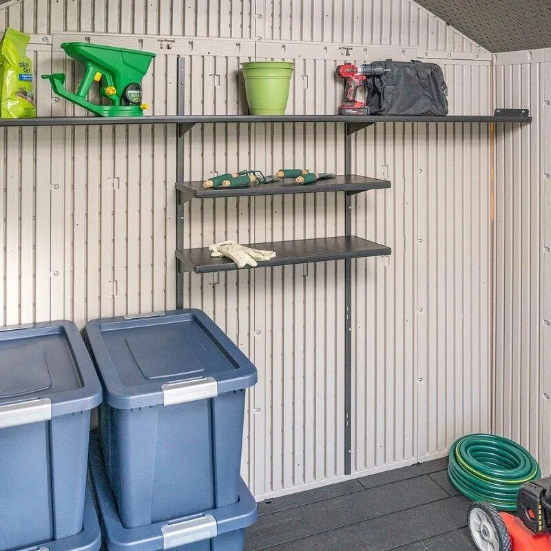 8 ft. W x 15 ft. D Plastic Storage Shed