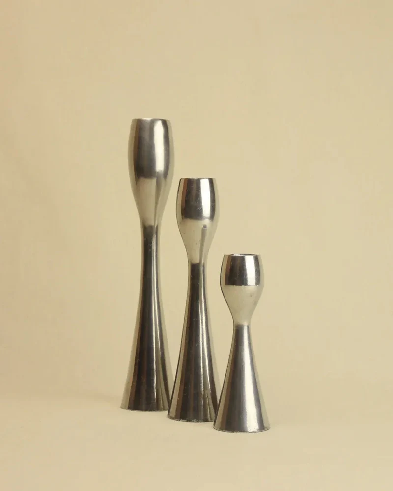 Trio of Minimalist Candleholders