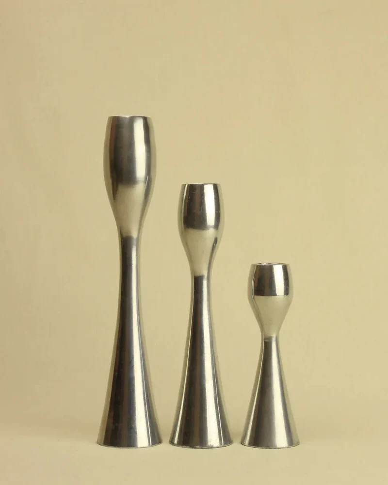 Trio of Minimalist Candleholders
