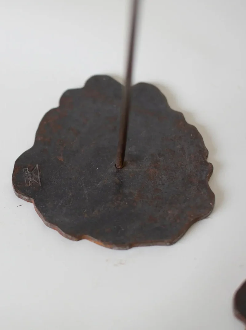 Set of Copper Candle scones by Pieter Spruyt 1980s