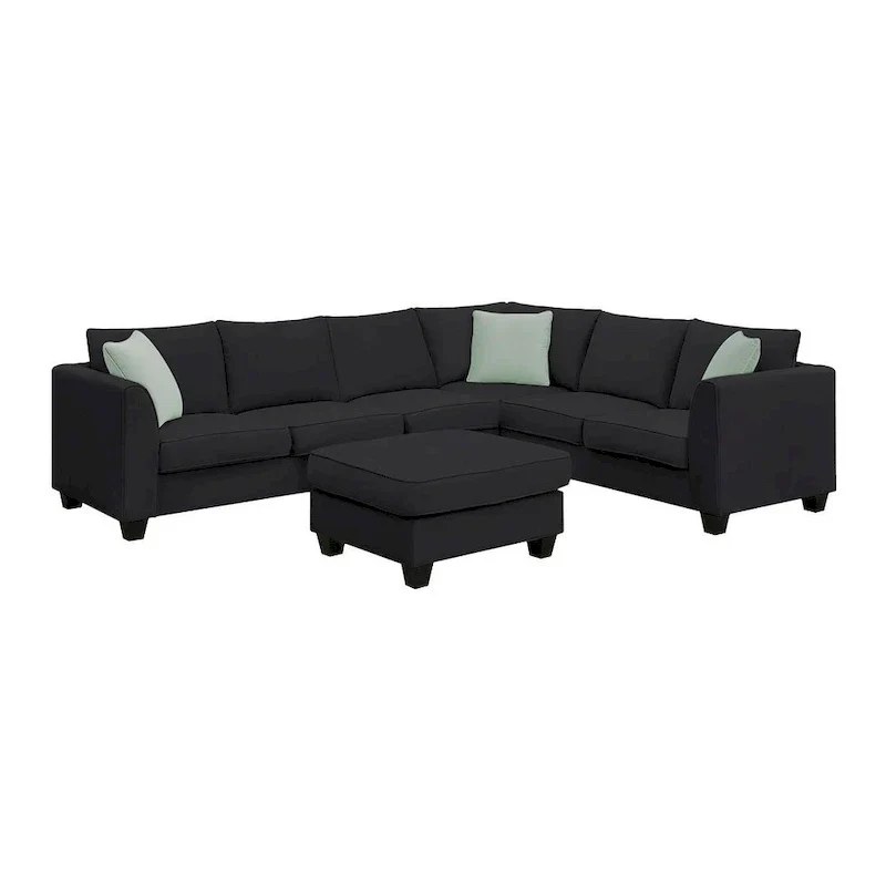 Versatile Reversible Sectional Sofa with Ottoman - Flexible Combination Module
