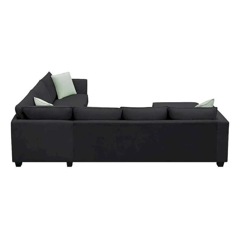 Versatile Reversible Sectional Sofa with Ottoman - Flexible Combination Module