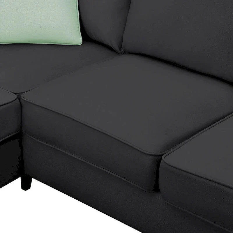 Versatile Reversible Sectional Sofa with Ottoman - Flexible Combination Module