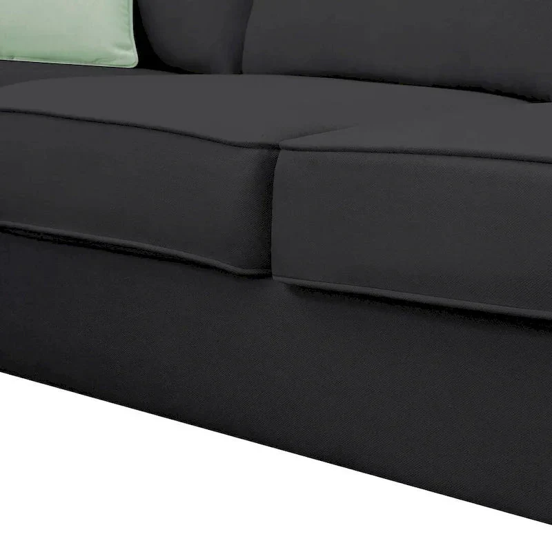 Versatile Reversible Sectional Sofa with Ottoman - Flexible Combination Module