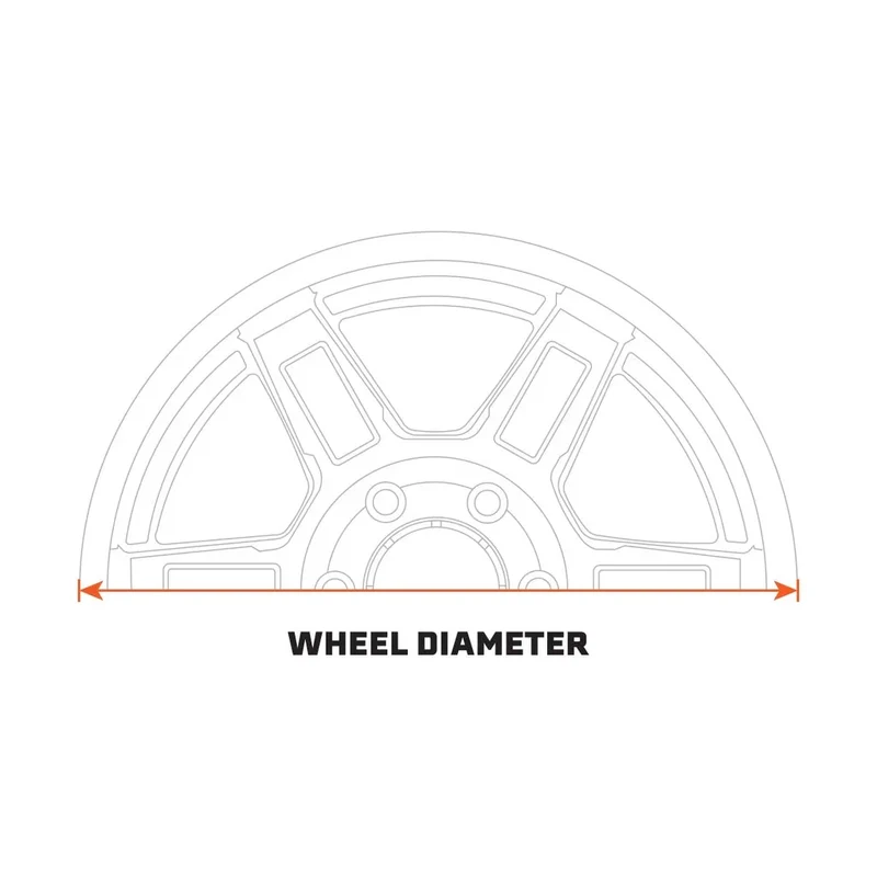 Ascent Wheel 17x8.5, Gloss Black, Aluminum
