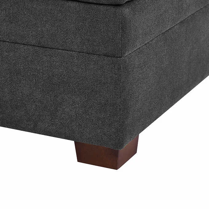 Thomasville Tisdale Fabric Sectional with Storage Ottoman