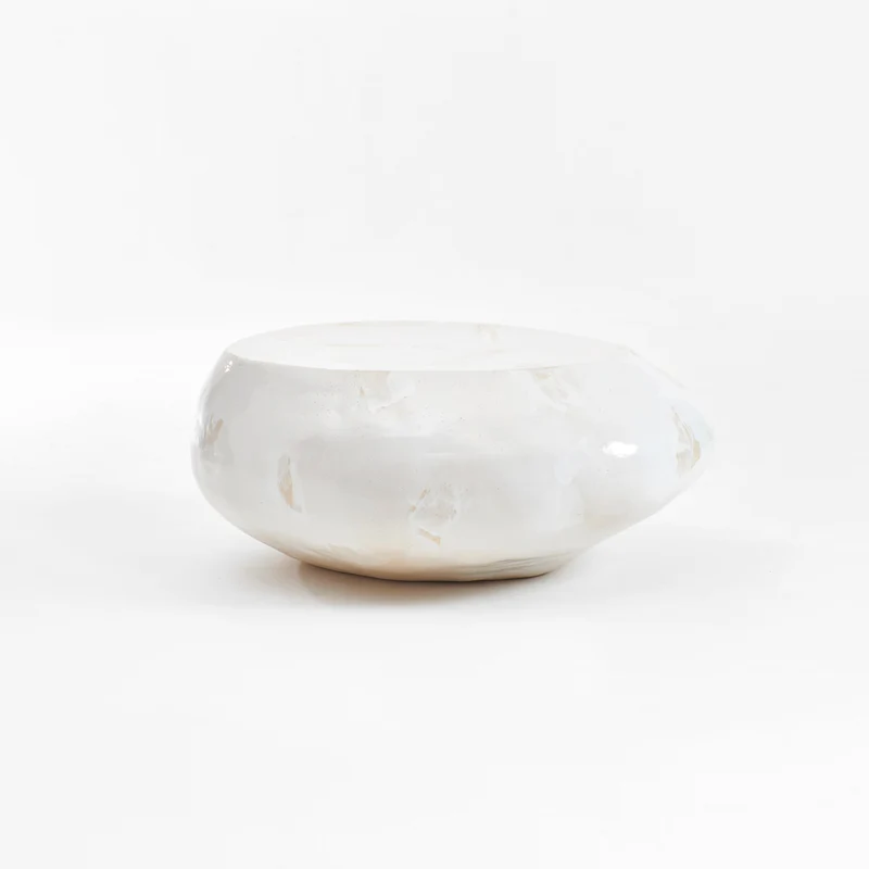 Ceramic Coffee Table in Cream