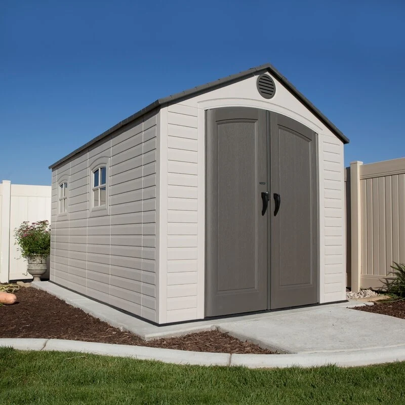 8 ft. W x 12.5 ft. D Plastic Storage Shed
