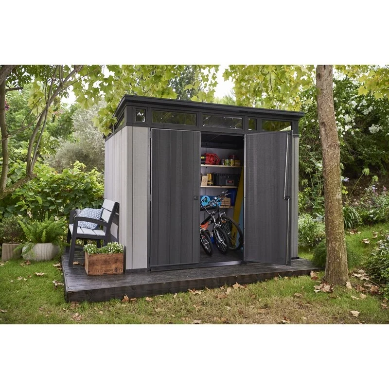 Artisan 9 ft. W x 7.5 ft. D Plastic Storage Shed