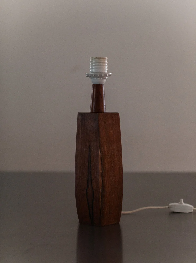 Vintage Mid-Century 1940's Wooden Table Lamp