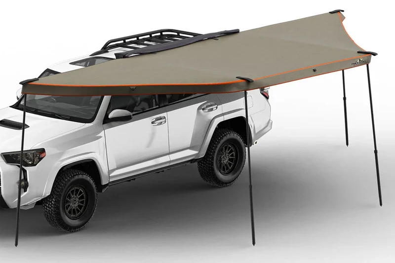 180 Degree Awning, XL, Driver or Passenger Side, C-Channel Aluminum, Olive