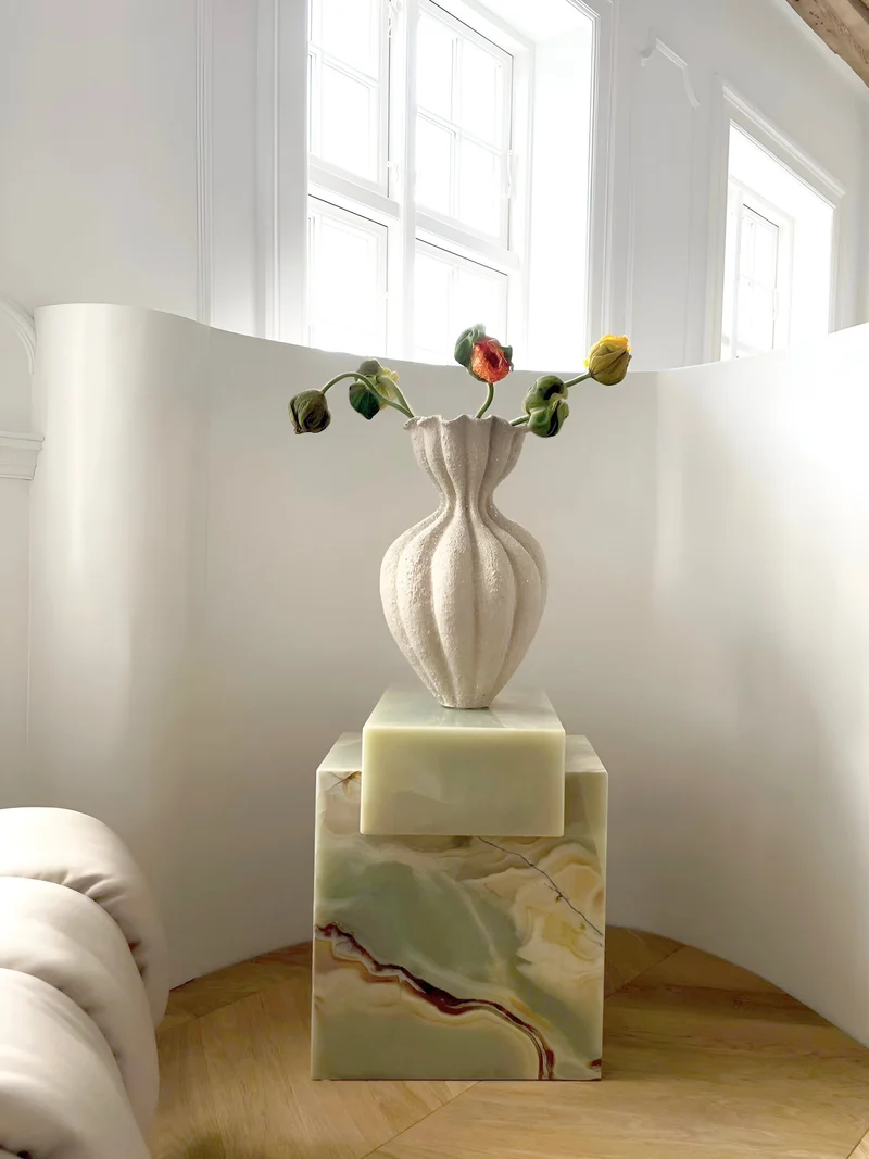Gaia Green Onyx - Marble Coffee Table