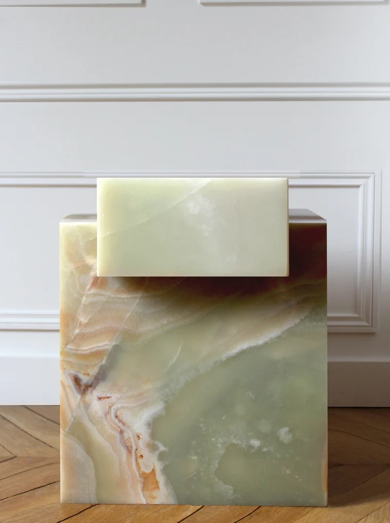 Gaia Green Onyx - Marble Coffee Table
