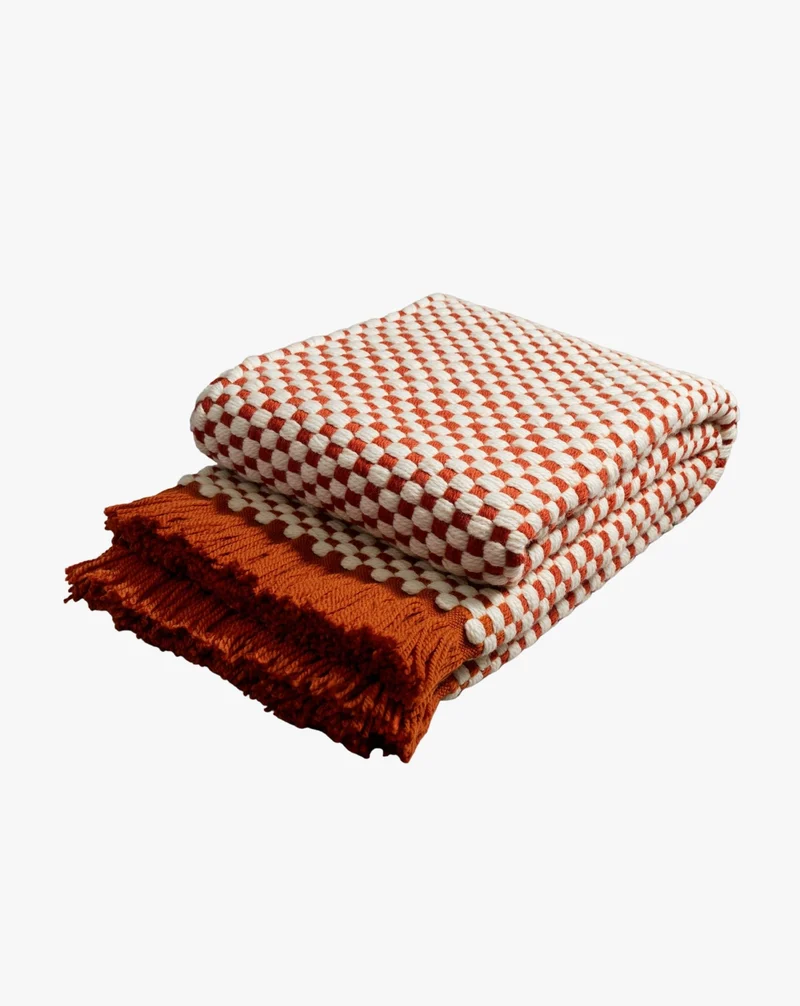 Damier Throw - Red
