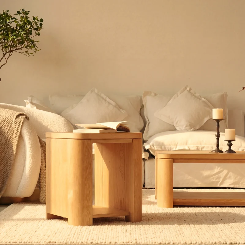 Ovelo Side Table All-oak construction
