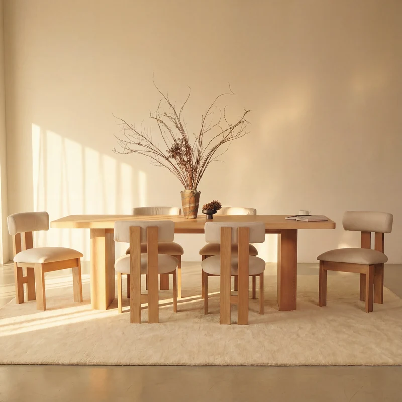 Ovelo Dining Table All-oak construction