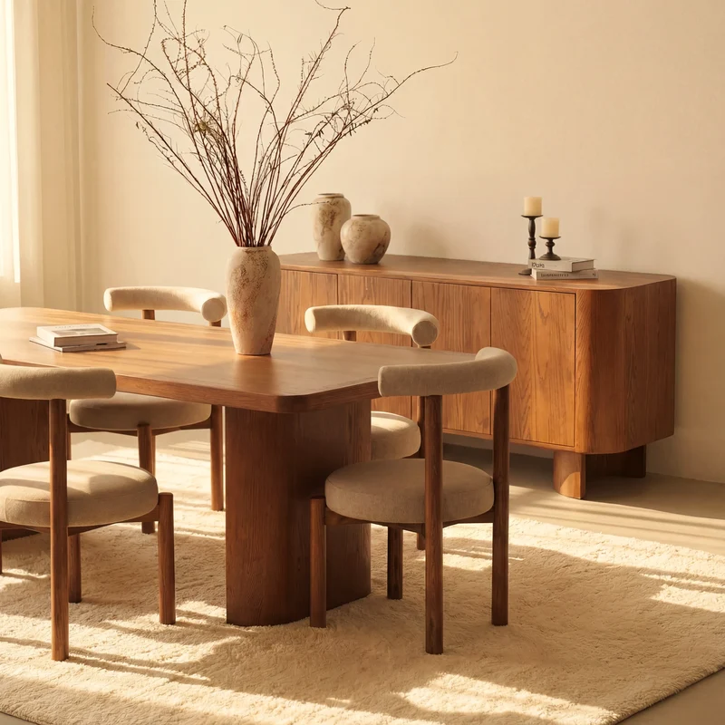 Ovelo Dining Table All-oak construction