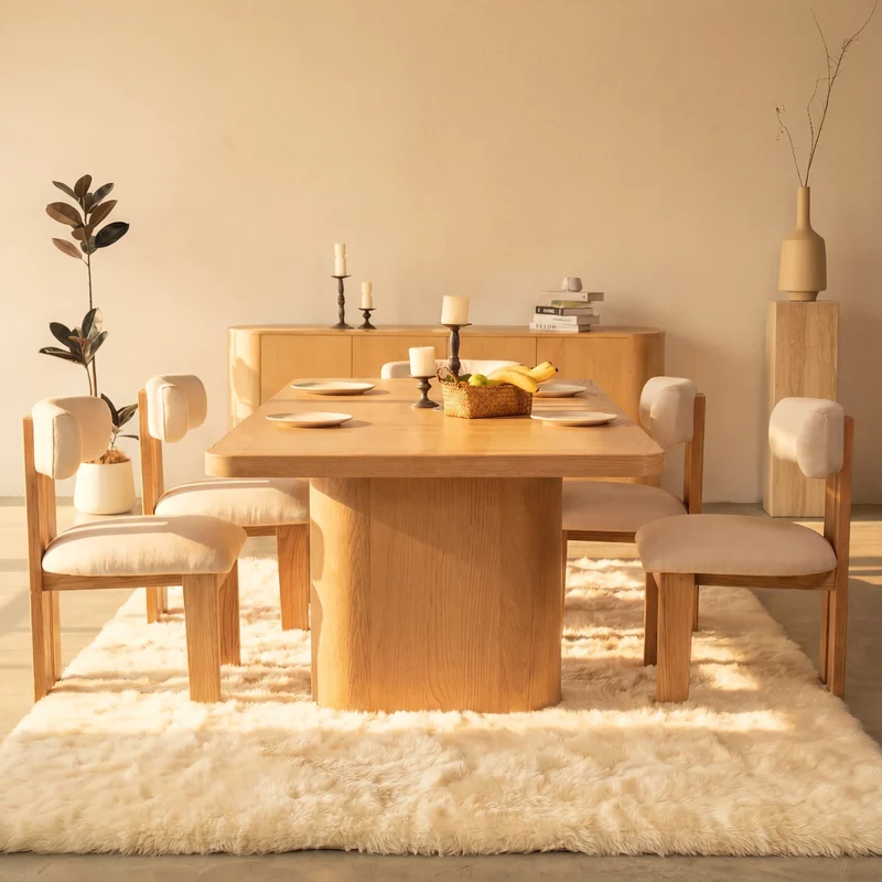 Ovelo Dining Table All-oak construction
