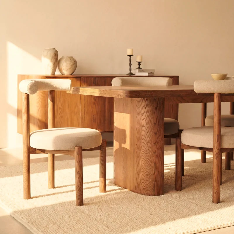 Ovelo Dining Table All-oak construction